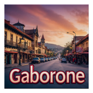 Gaborone Botswana City Pride 📍 Poster