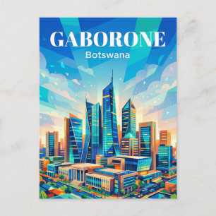Gaborone CBD Botswana Postcard