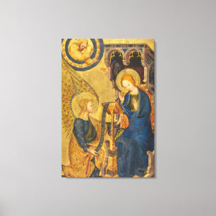 Gabriel And Mary Painting Canvas Print