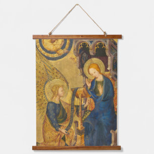 Gabriel And Mary Painting Hanging Tapestry