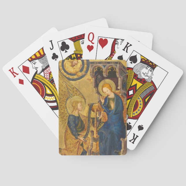 Gabriel And Mary Painting Playing Cards (Back)