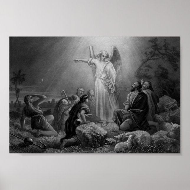 Gabriel Announcing The Birth Of Jesus Poster (Front)