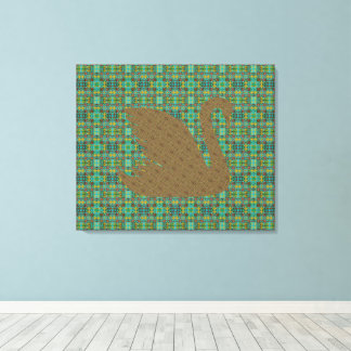 Gabriel at the Gates & The Golden Swan Canvas Print