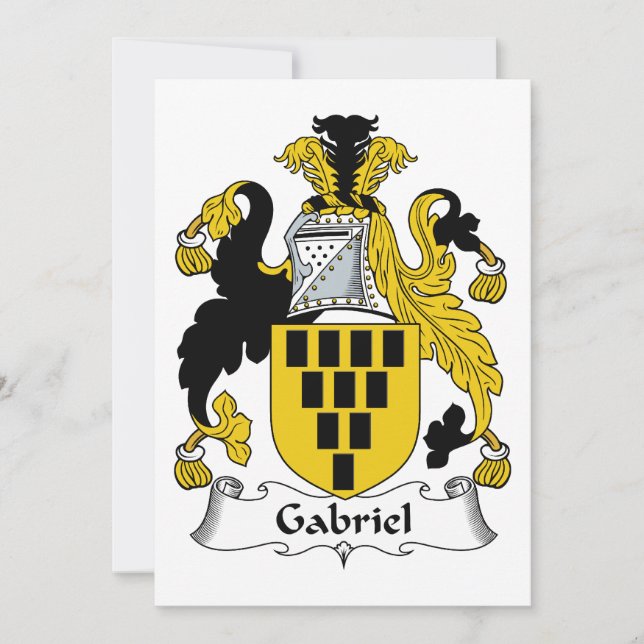 Gabriel Family Crest (Front)