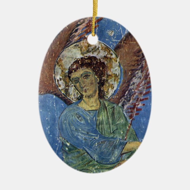 Gabriel the Archangel Ceramic Tree Decoration (Front)