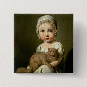 Gabrielle Arnault (1811-72) 1813 (oil on canvas) 15 Cm Square Badge