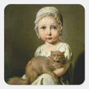 Gabrielle Arnault (1811-72) 1813 (oil on canvas) Square Sticker