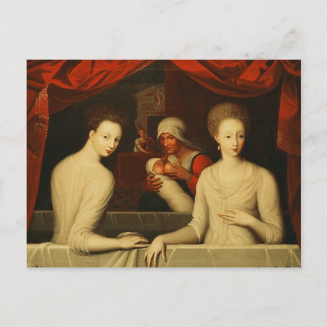 Gabrielle d'Estrees  and her sister Postcard (Front)