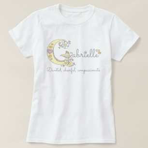 Gabrielle girls name decorative custom meaning T-Shirt