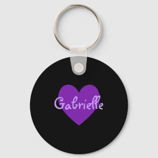 Gabrielle in Purple Key Ring