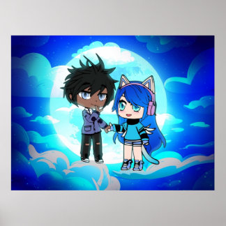 Gacha sky scene poster