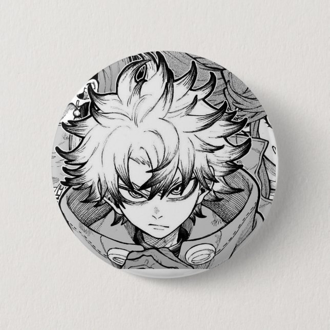 Gachiakuta Rudo Manga Button (Front)