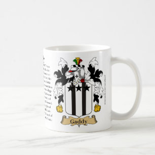 Gaddy, the Origin, the Meaning and the Crest Coffee Mug