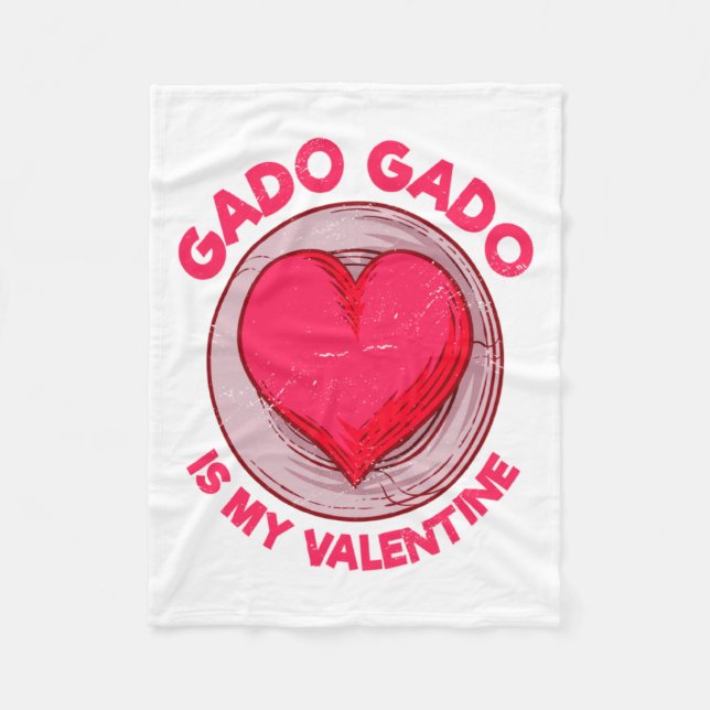 Gado Gado Is My Valentine Indonesian Salad Vegetar Fleece Blanket (Front)