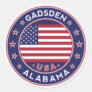 Gadsden, Alabama Classic Round Sticker