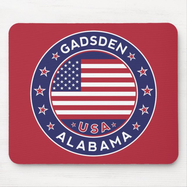 Gadsden, Alabama Mouse Mat (Front)