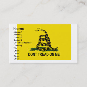Gadsden business card,... business card