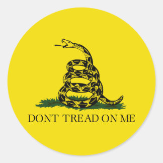 Gadsden Flag Classic Round Sticker