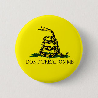 Gadsden Flag Don't Tread On Me 6 Cm Round Badge