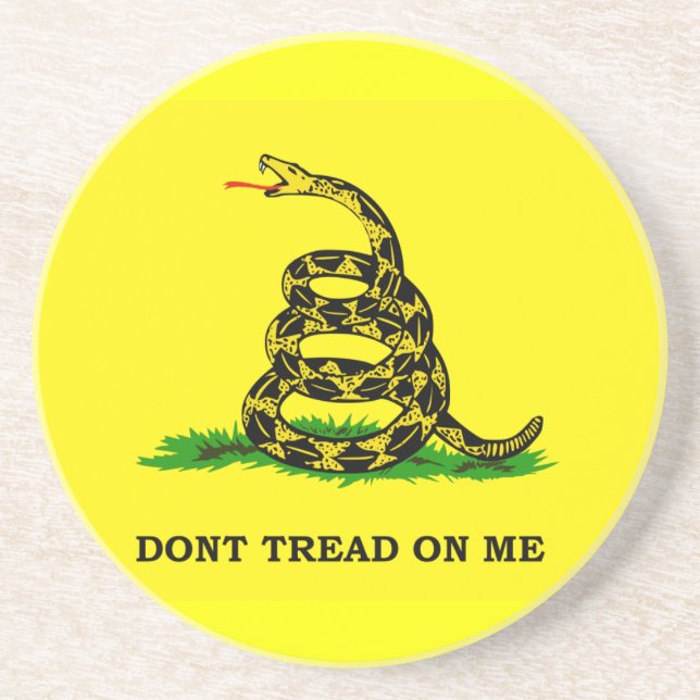 Gadsden Flag Don't Tread On Me Coaster (Front)