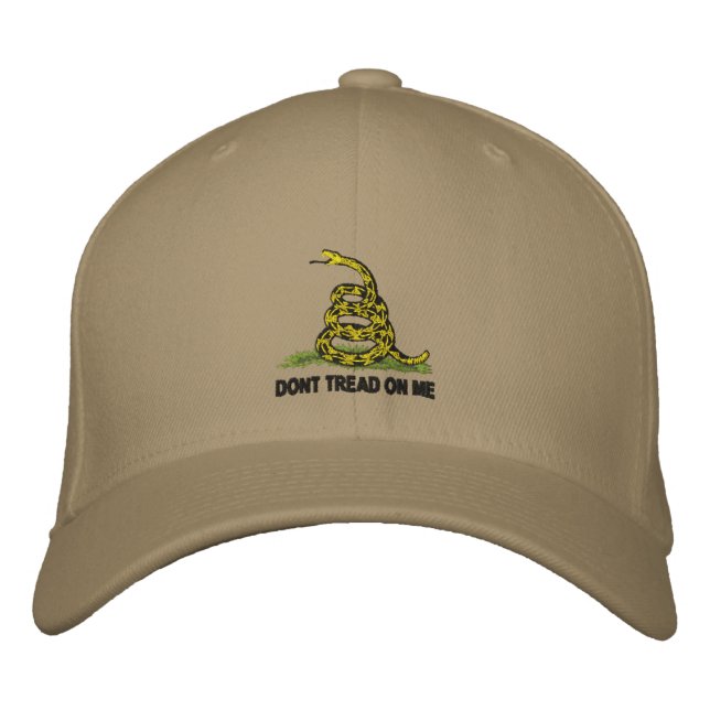 Gadsden Flag Dont Tread On Me Embroidered Hat (Front)