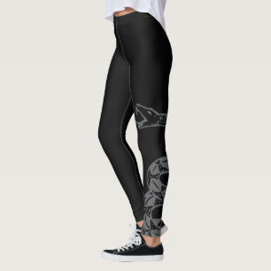 Gadsden Flag Don't Tread on Me Grey Leggings