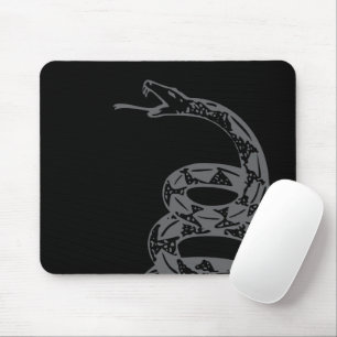 Gadsden Flag Don't Tread on Me Grey Mouse Mat