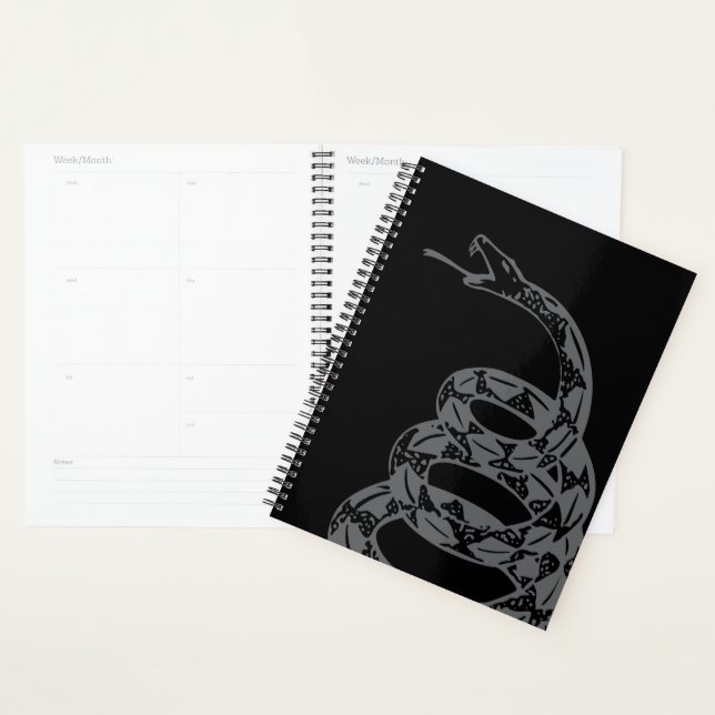Gadsden Flag Don't Tread on Me Grey Planner (Display)