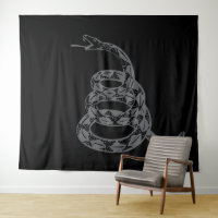 Gadsden Flag Don't Tread on Me Grey