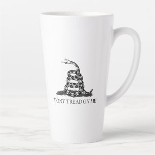 Gadsden Flag Don't Tread on Me Libertarian Yellow Latte Mug