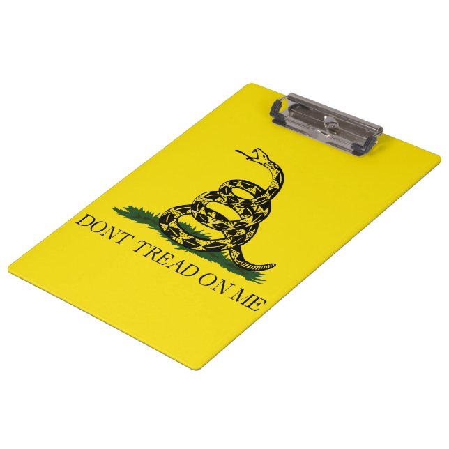 Gadsden Flag (Don't Tread on Me) (Snake Flag) Clipboard (Angled)