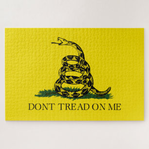Gadsden Flag (Don't Tread on Me) (Snake Flag) Jigsaw Puzzle