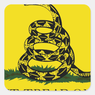 Gadsden Flag - Don't tread on me Square Sticker