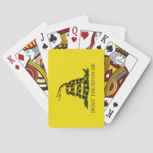Gadsden Flag (Don't Tread on Me) (USA Snake Flag) Playing Cards