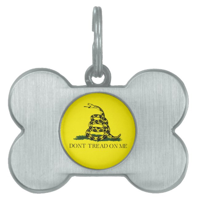 Gadsden Flag Framed Pet Tag (Front)