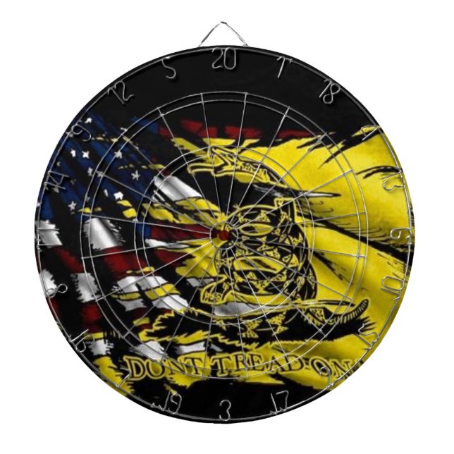 Gadsden Flag - Liberty Or Death Dartboard (Front)