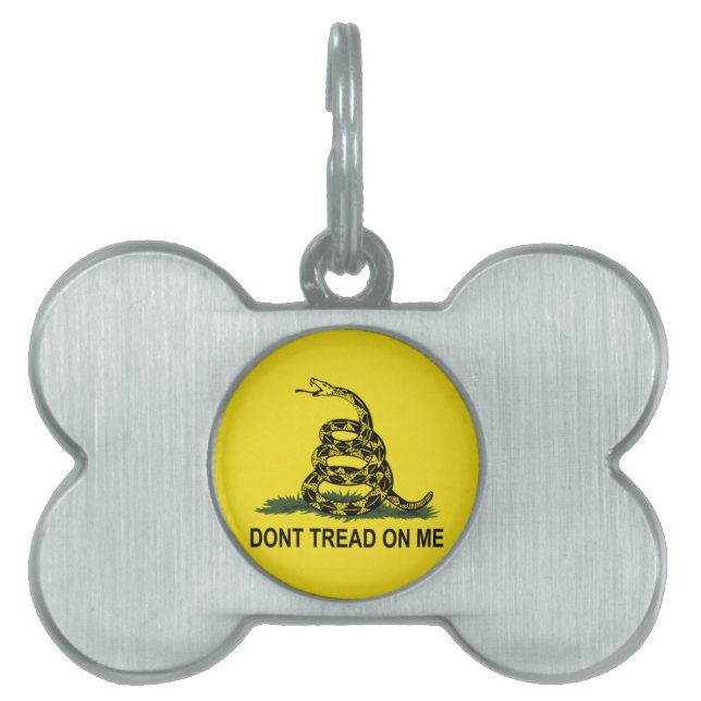Gadsden Flag Pet Name Tag (Front)
