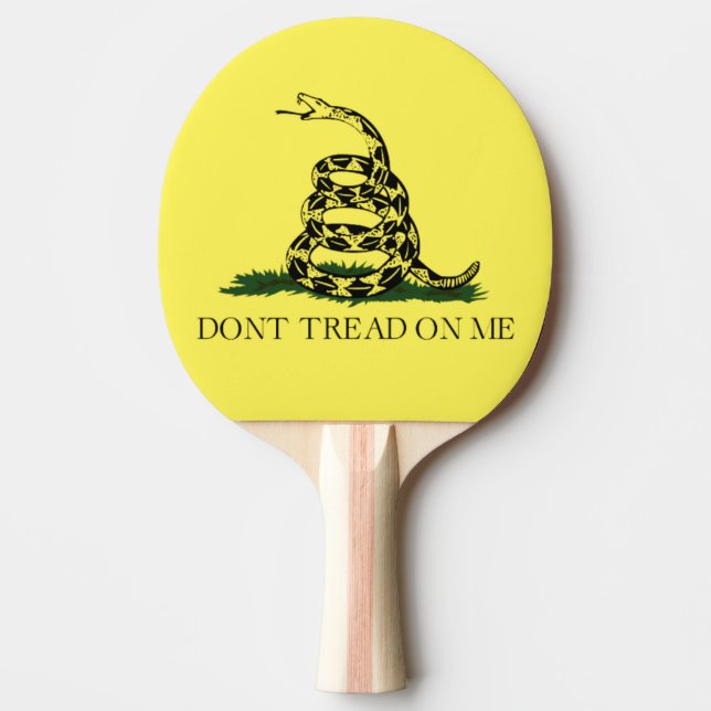 Gadsden Flag Ping Pong Paddle (Front)