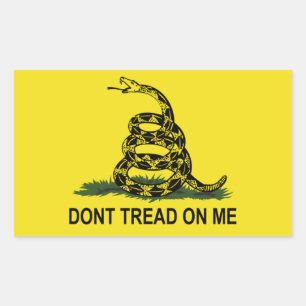 Gadsden Flag Rectangular Sticker