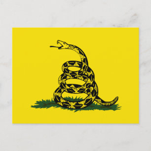 Gadsden flag variant postcard