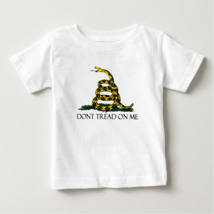 Gadsden Flag, Yellow Background Baby T-Shirt