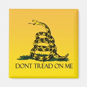 Gadsden Flag, Yellow Background Magnet