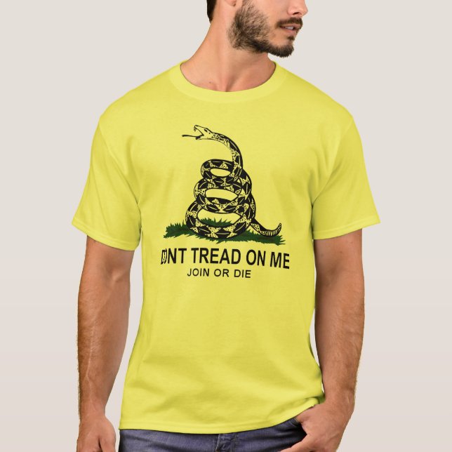 Gadsden Flag (Yellow) T-Shirt (Front)