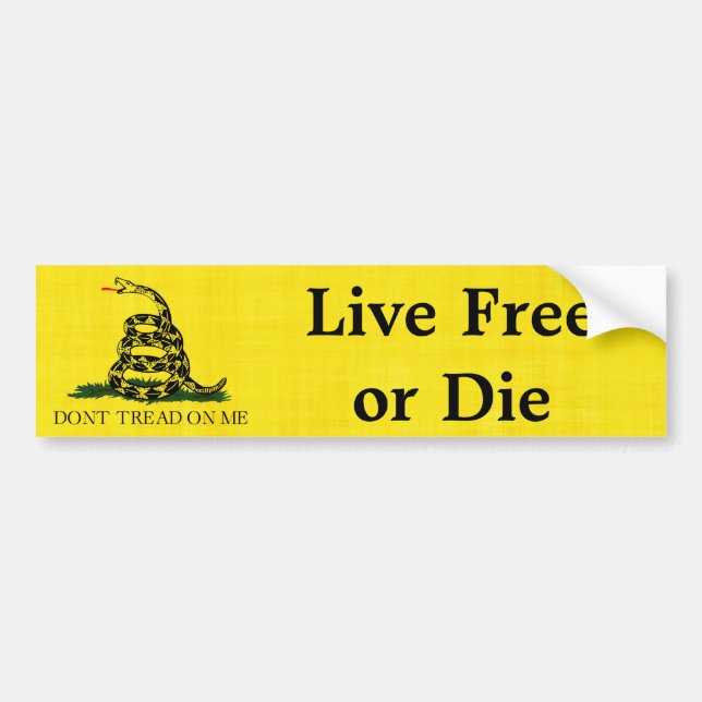 Gadsden - Live Free or Die Bumper Sticker (Front)