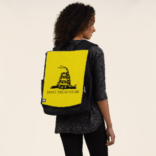 Gadsden Rattlesnake Flag: Revolutionary War 1776 Backpack