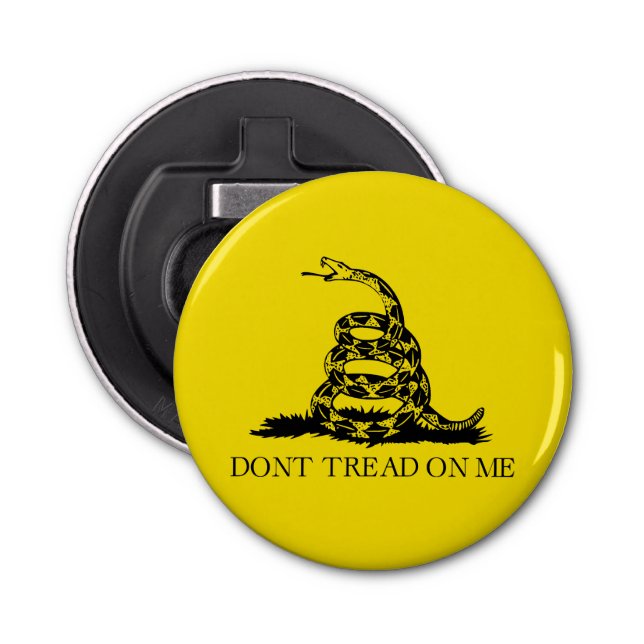 Gadsden Rattlesnake Flag: Revolutionary War 1776 Bottle Opener (Front)