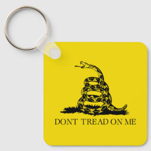 Gadsden Rattlesnake Flag: Revolutionary War 1776 Key Ring