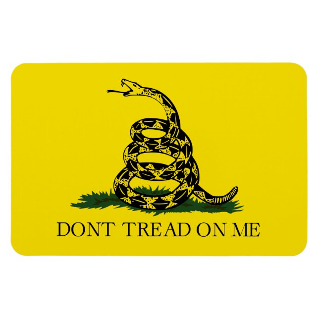 Gadsden Rattlesnake Flag: Revolutionary War 1776 Magnet (Horizontal)