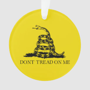Gadsden Rattlesnake Flag: Revolutionary War 1776 Ornament