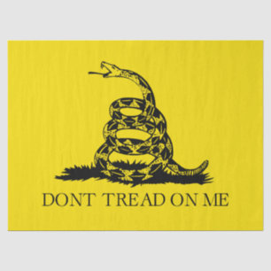 Gadsden Rattlesnake Flag: Revolutionary War 1776 Tissue Paper
